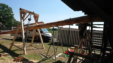 Bild in der Bildergallerie zu Restaurierung von Windmühlenflügel